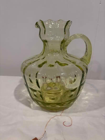 Photo of free Lovely Green glass pitcher (Belmont, MA) #1