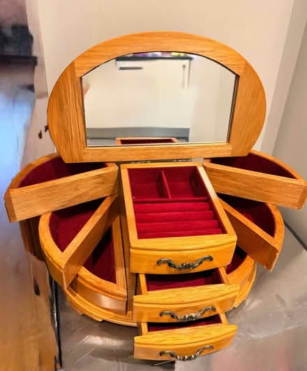 Photo of free Wooden jewellery box (Middleton St George DL2) #1