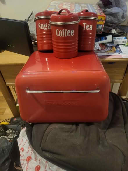 Photo of free Bread bin and tea etc canisters (Upper Clapton E5) #1