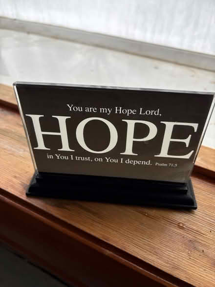 Photo of free Desk display of Psalm 71:5 quote (Ossining) #1