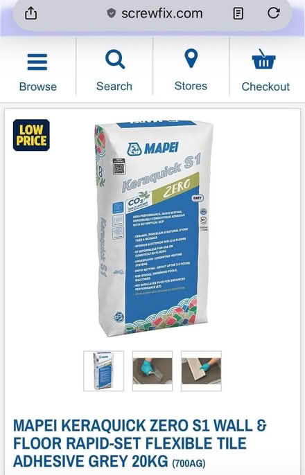 Photo of free Floor tiling adhesive (Boswall EH5) #3