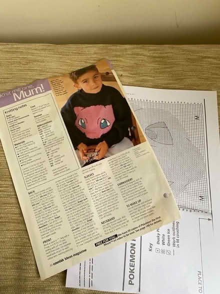 Photo of free Pokemon Mew Knitting Pattern (Brightwell cum Sotwell) #3