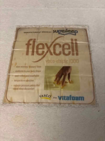 Photo of free Double Memory Foam Mattress with Topper (Wimbledon SW19) #3