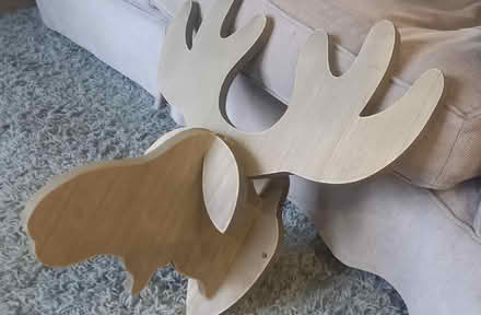 Photo of free Wall mounted wooden moose ornament (Harrogate HG2) #1