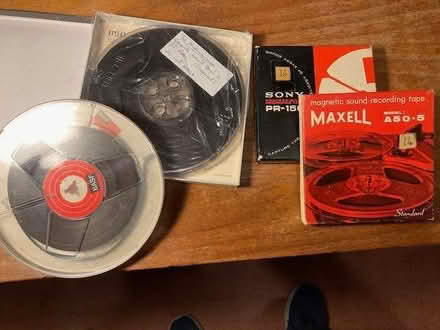 Photo of free 4 reels of 1/4 inch sound recording tape for open-reel. (Poets MK40) #1