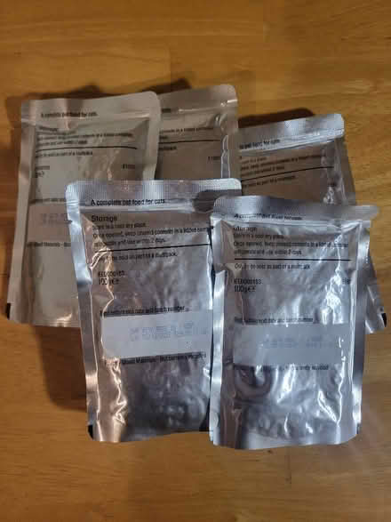 Photo of free 5 x Asda tiger beef cat pouches (Ballyclare BT39) #1