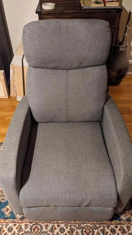 Photo of free Compact recliner. Gray (Forest Hills, Queens.) #3