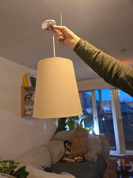 Photo of free Ceiling lamps / beige lamp shades (Dalston / Stoke Newington) #2
