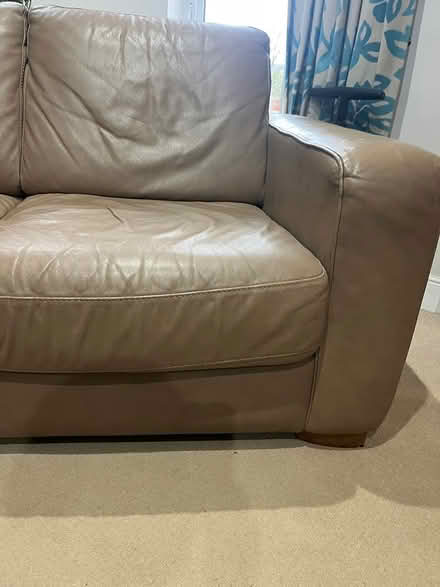 Photo of free 2 Seater leather sofa (Dursley GL11) #3