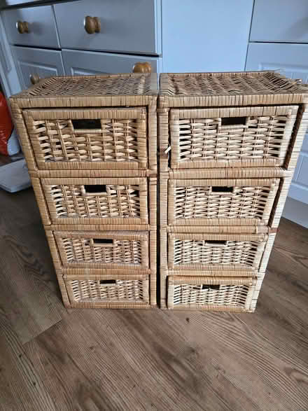 Photo of free 2 Wicker Storage Draw Units (Christchurch bh23) #1