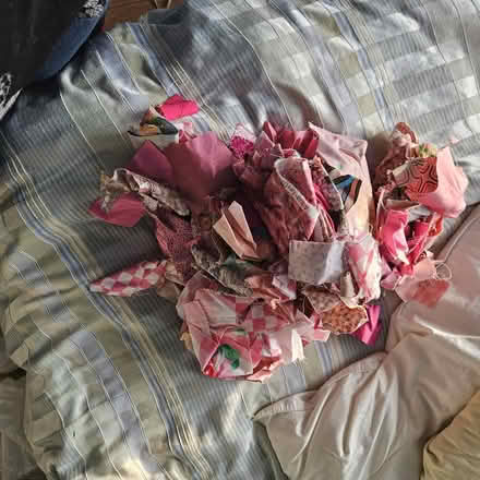 Photo of free fabric scraps for quilting (St. Clair Ave W & Oakwood Ave) #4