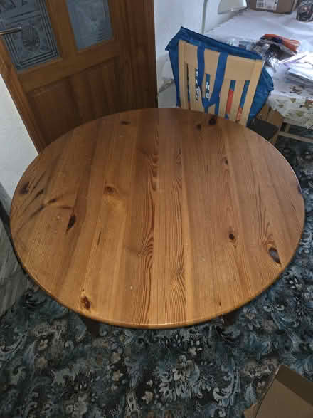 Photo of free Round woodern pine table (dorset BH12) #1