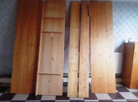 Photo of free solid pine cupboard/wooden planks (Brixton Sw2 1SX) #3