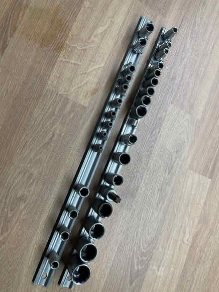 Photo of free Rack of 1/2” and 3/4” sockets (Cookham SL6) #1