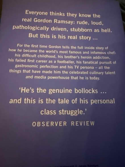 Photo of free Gordon Ramsay Book (Westbury BA13) #2