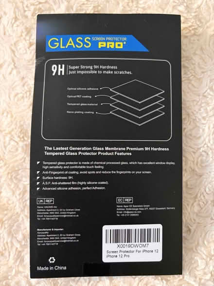 Photo of free iPhone 12 glass screen protectors 2 left in box (Fareham PO15) #2