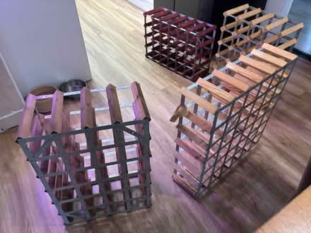 Photo of free Galvanised and timber wine racks (Eastbourne) #1