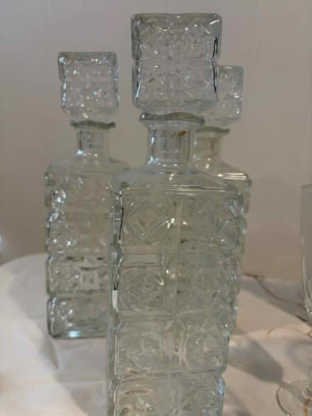 Photo of free Pitcher, decanters and glasses (Belmont, MA) #1