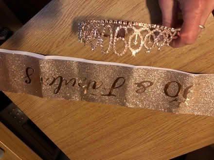 Photo of free 90th birthday sash and tiara (Chatham ME4) #1
