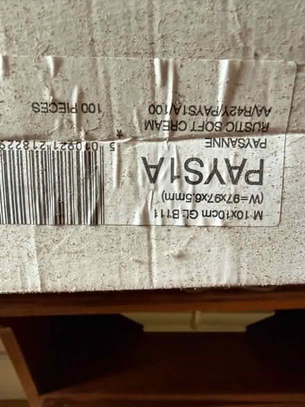 Photo of free 43 cream and 29 red 10cm square tiles (Formby L37) #2