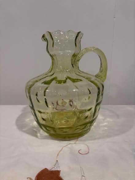 Photo of free Lovely Green glass pitcher (Belmont, MA) #3