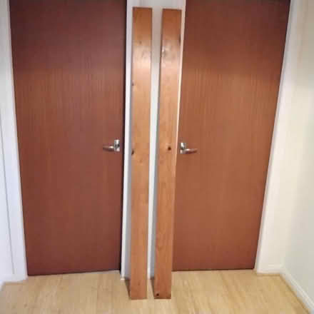 Photo of free Wooden bed frame (Stonehouse ML9) #3