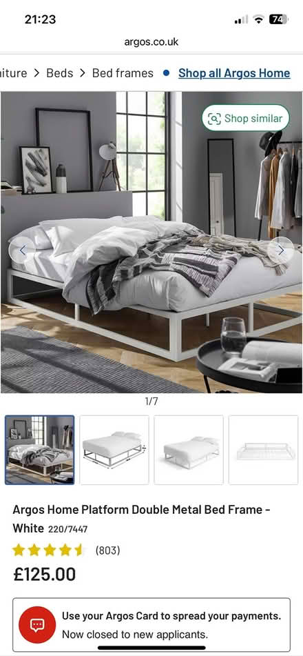 Photo of free Metal double bed base (Finsbury Park N4) #4