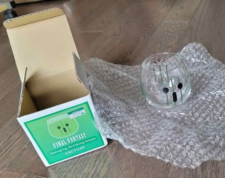 Photo of free Final Fantasy cactuar glass cup (Ajax) #4