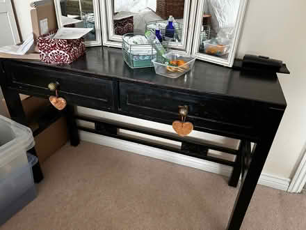 Photo of free Side table/console, 2 drws (Rugeley WS15) #1