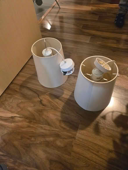 Photo of free Ceiling lamps / beige lamp shades (Dalston / Stoke Newington) #3