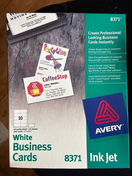 Photo of free White business card cardstock (Ossining) #1