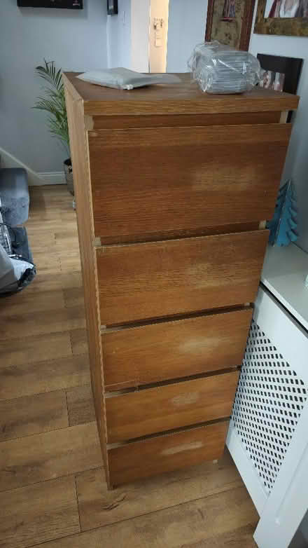 Photo of free IKEA Malm narrow tall 5 drawers unit (Chaddesden DE21) #1