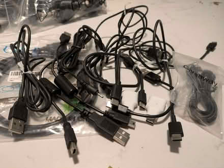 Photo of free Assorted USB cables (Stanstead St Margarets SG12) #2