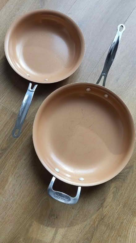 Photo of free Copper frying pans (Broadheath WA14) #1