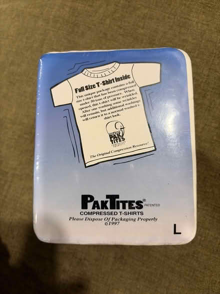 Photo of free 2 unique packaged t-shirts (Belmont, MA) #2