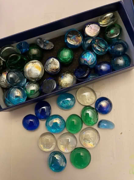 Photo of free Coloured glass pebbles (Starbeck HG2) #1
