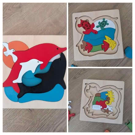 Photo of free 3 layer sea themed puzzle (SW9) #1