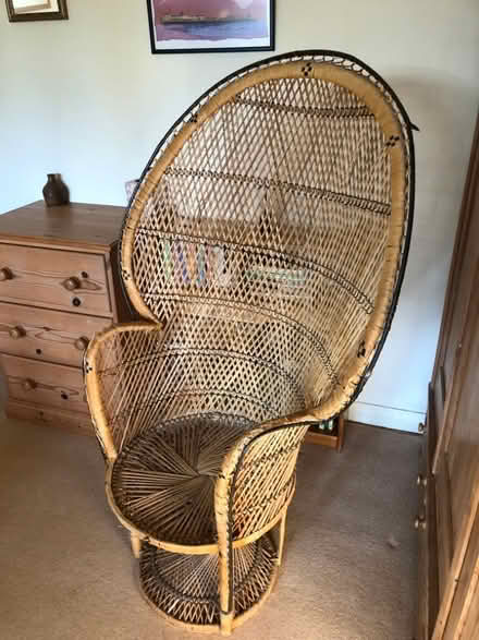 Photo of free Wicker/Rattan Peacock Chair (Forest Wood LD8) #2