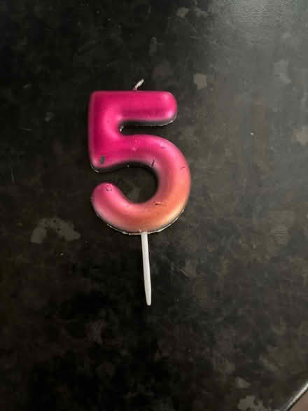 Photo of free Number 5 candle (Notts) #1