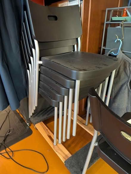 Photo of free Ikea stacking chairs (Belltown) #1