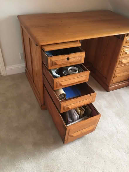 Photo of free Vintage SolId Oak desk (OX3) #2