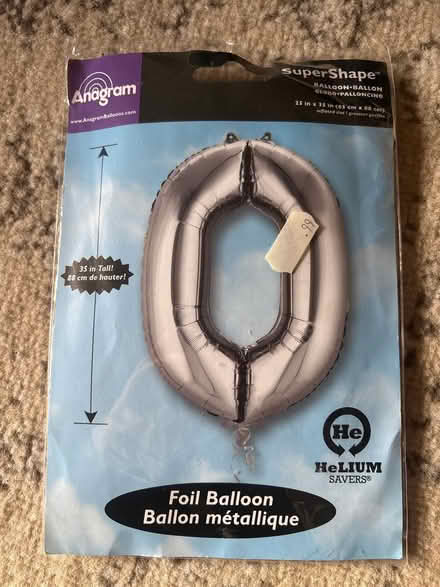 Photo of free 0 foil balloon (S80 3) #1