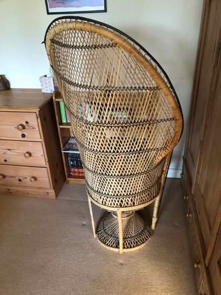 Photo of free Wicker/Rattan Peacock Chair (Forest Wood LD8) #3