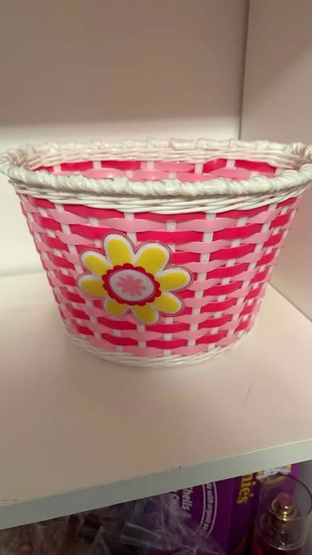 Photo of free Toddler/young bike basket (Arlington) #1