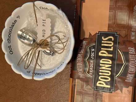 Photo of free 2 pounds of dark chocolate + dish (Maywood Park Santa Clara) #1