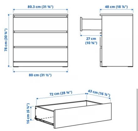 Photo of free IKEA Malm chest of drawers (N7) #4