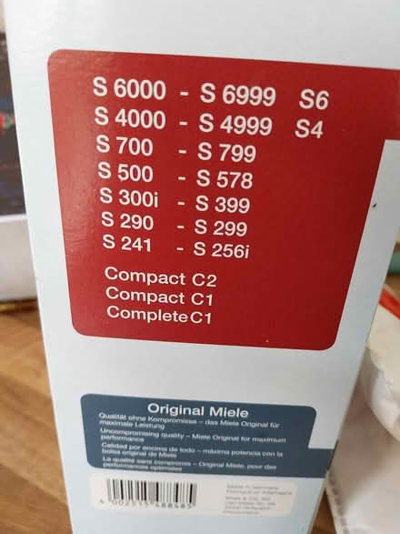 Photo of free Miele hover bag hyclean 3d (PE30) #2