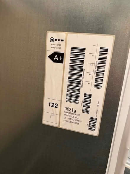 Photo of free NEFF intergrated fridge (Hest Bank LA2) #4