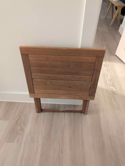 Photo of free Wooden folding side table (Medbourne MK5) #2