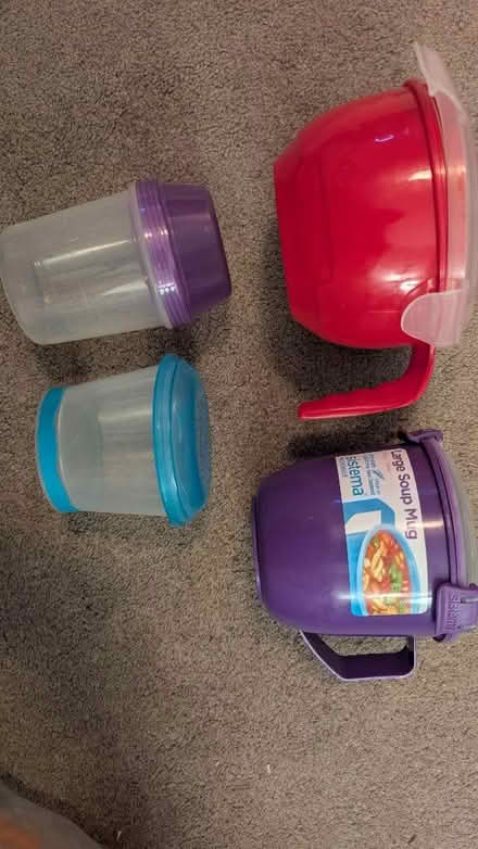 Photo of free 4 lidded circular containers (Crownhill MK8) #2